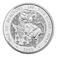 Pre-Owned 2 oz Tudor Beasts Silver Coin