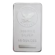 10 oz Silver Bar (Varied Condition, Any Mint)