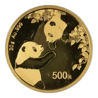 30 gram China Gold Panda - BU - Sealed (Year Varies)