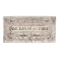 100 oz US Assay Office Silver Bar - Random Year