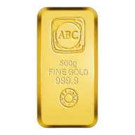 500g ABC Cast Bar Gold Bar