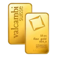 Valcambi Suisse 10 oz Gold Bars