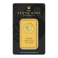 100g Perth Mint Gold Bar