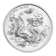 2026 Chinese Dragon 10 Yuan 1oz Silver Coin