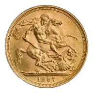 Great Britain Gold 2 Sovereign - BU (Random Year)
