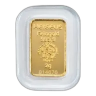 2g Gold Bar | Heraeus Kinebar