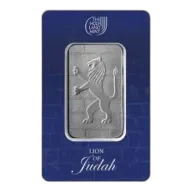 1 oz Lion of Judah Silver Bar In Assay