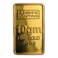10g Sunshine Minting Gold Bar
