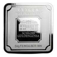 5 Kilo Geiger Original Silver Bar