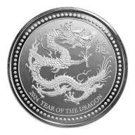 2024 Samoa 2 oz Year of the Dragon Lunar Series III