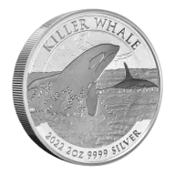 2022 2 oz Australian Killer Whale Silver Coin