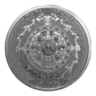 Pre-Owned Aztec Calendar 1oz Silver Round