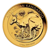 Pre-Owned Australian Kangaroo 1/10oz Gold Coin - Mixed Dates