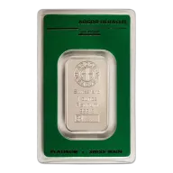 1 oz Argor Heraeus Platinum Bar (New w/ Assay)