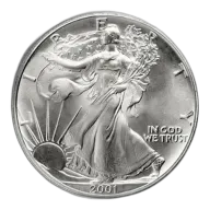2001 Silver American Eagle - BU