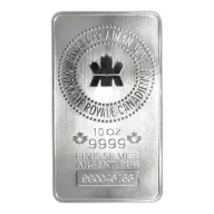 10 oz Royal Canadian Mint Silver Bar
