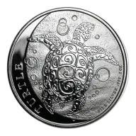 Pre-Owned 1 oz Hawksbill Turtle Silver Coin