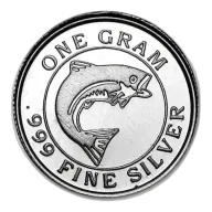 Misc. Minted Silver Round, 1 gram