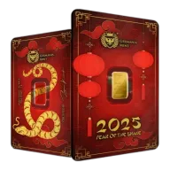 1g Gold Germania Mint Year of the Snake (2025)
