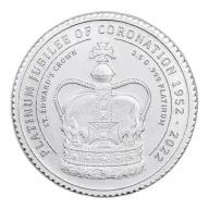 0.5 Gram Smallest Platinum Coin - Jubilee of Coronation 2022 (Capsule/Card)