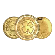 1/2 Gram Gold Coin Uncarded Various Mints