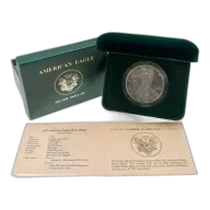 1992 1 oz American Silver Eagle - Box and COA