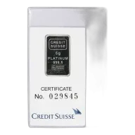 5 Gram Platinum Bar .9995 Secondary Market
