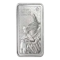 St. Helena 2022 £10 10-oz Queen's Virtues Victory Silver Bar Coin