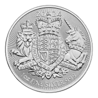 2024 U.K. 2 Pound Silver British Royal Arms .999 1 oz BU
