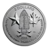 2014 Canada 1/2 oz Silver $2 Devil's Brigade BU