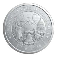 2 Oz Silver Round | Golden State 250th Anniversary (New)
