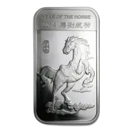 2014 Year Of The Horse 1 oz Silver Bar