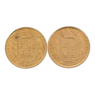 *Gold Sovereign - Shield Reverse average grade