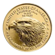 Pre-Owned USA Eagle Type II 1/10oz Gold Coin - Mixed Dates