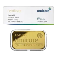 100g Umicore Gold Bar