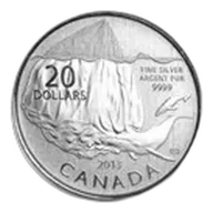 2013 Canada 1/4 oz Silver $20 Iceberg (Coin Only)