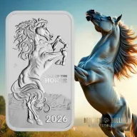 Perth Mint 2026 1oz Silver Lunar Horse Rectangular Coin (1oz)