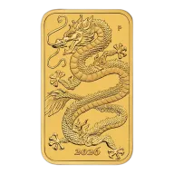 2026 1 oz Perth Mint Gold Dragon Bullion Bar