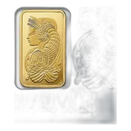 1 Gram .9999 Fine Gold - Pamp Suisse - Lady Fortuna Bar - Mini Assay