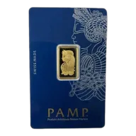 5 Gram .9999 Fine Gold - Pamp Suisse - Lady Fortuna Bar
