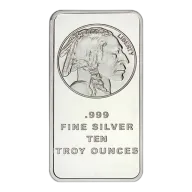 10 oz Silver Buffalo Bar