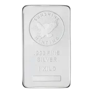 1 Kilo Sunshine Minting Silver Bar