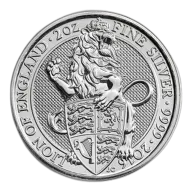 2016 2 Oz Silver Great Britain Queen's Beasts (Lion) - BU