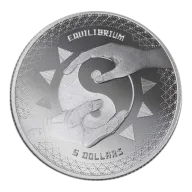 Pre-Owned 2020 Tokelau Equilibrium 1oz Silver Coin - VAT Free