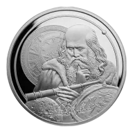 Pre-Owned 2021 Niue Icons of Inspiration: Galileo 1oz Silver Coin - VAT Free