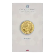 Pre-Owned UK King Charles III Britannia 1/4oz Gold Coin - Carded - Mixed Dates