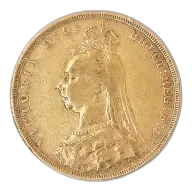 1892 Royal Mint Gold Sovereign - Queen Victoria Jubilee Head
