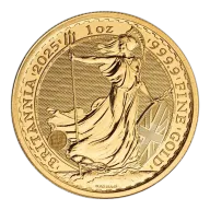 2025 1 oz United Kingdom Gold Britannia Bullion Coin (BU)
