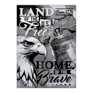 Sunshine Mint 25-g Land of the Free Silver Trading Card