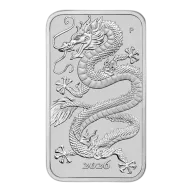 1 oz Dragon Rectangular Silver Coin